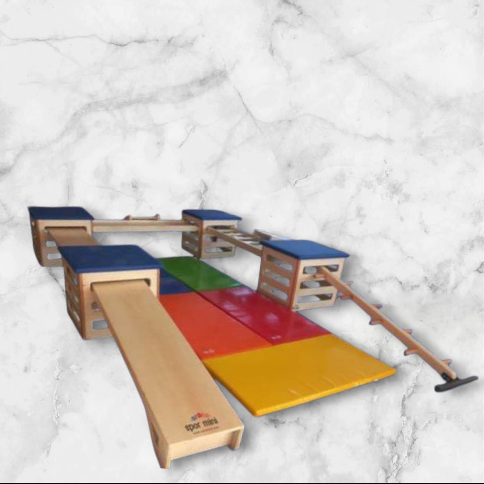 AHŞAP PARKUR 9 PARÇA MODÜLER SET